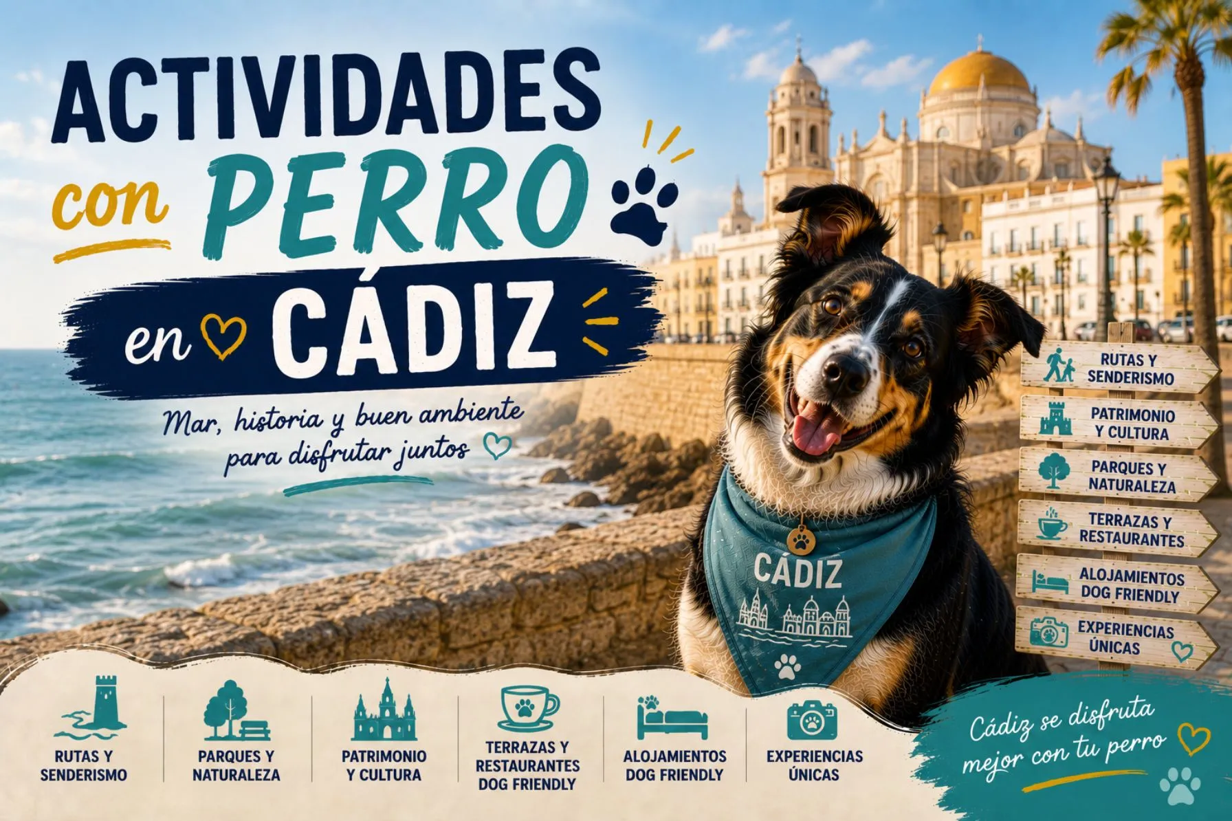 Imagen de Actividades con perro en Cádiz: Guía completa 2026