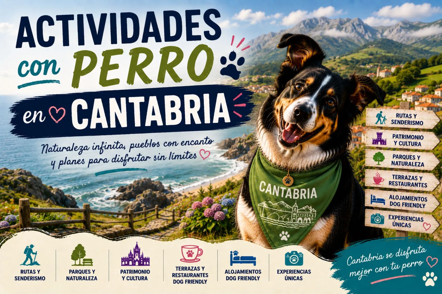 Imagen de Actividades con perro en Cantabria: Guía completa 2026