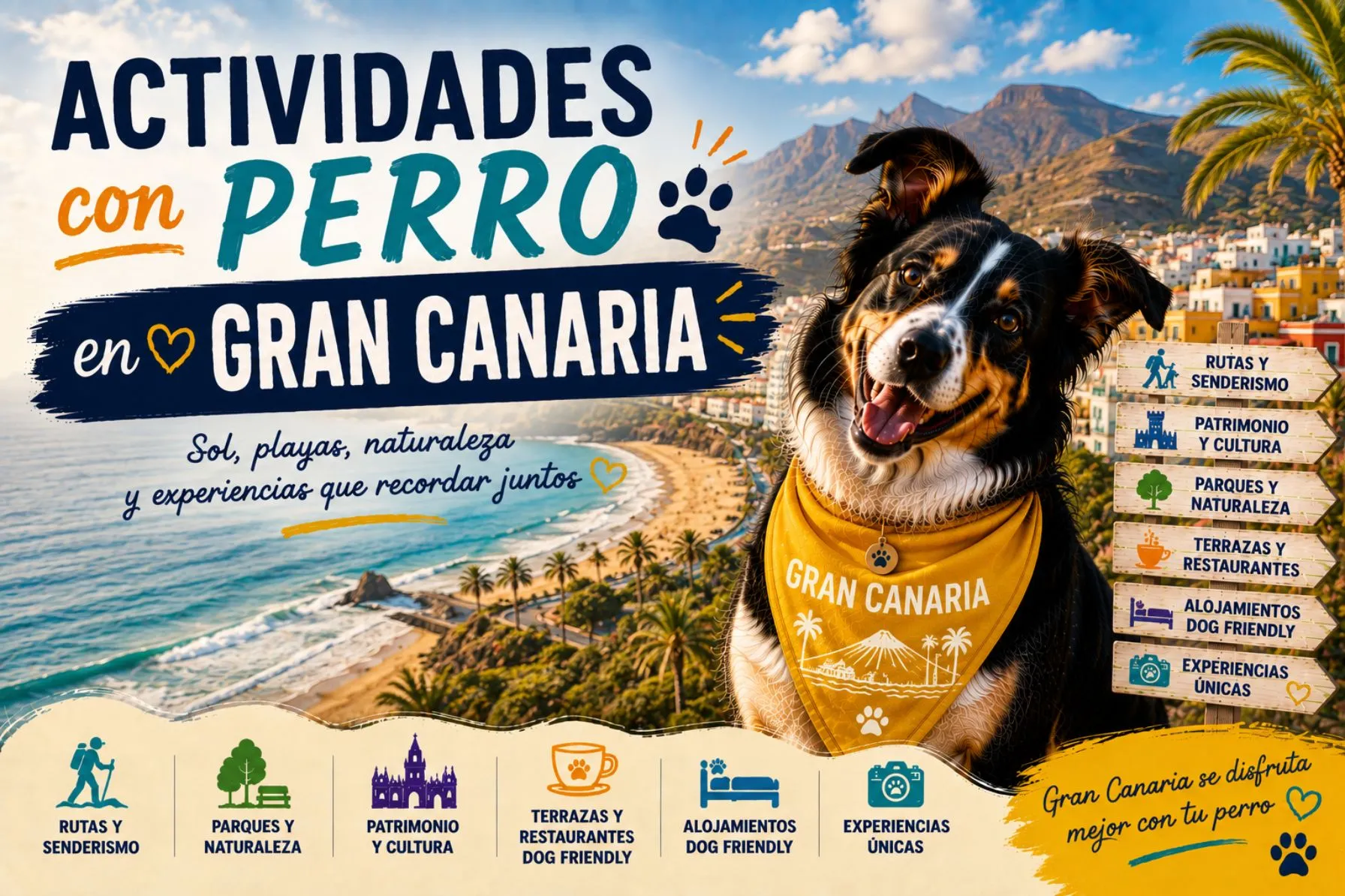 Imagen de Actividades con perro en Gran Canaria: Guía completa 2026