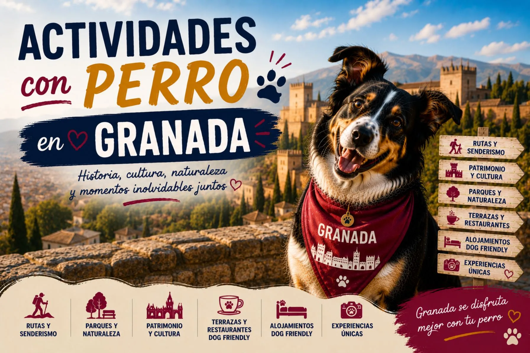 Imagen de Actividades con perro en Granada: Guía completa 2026
