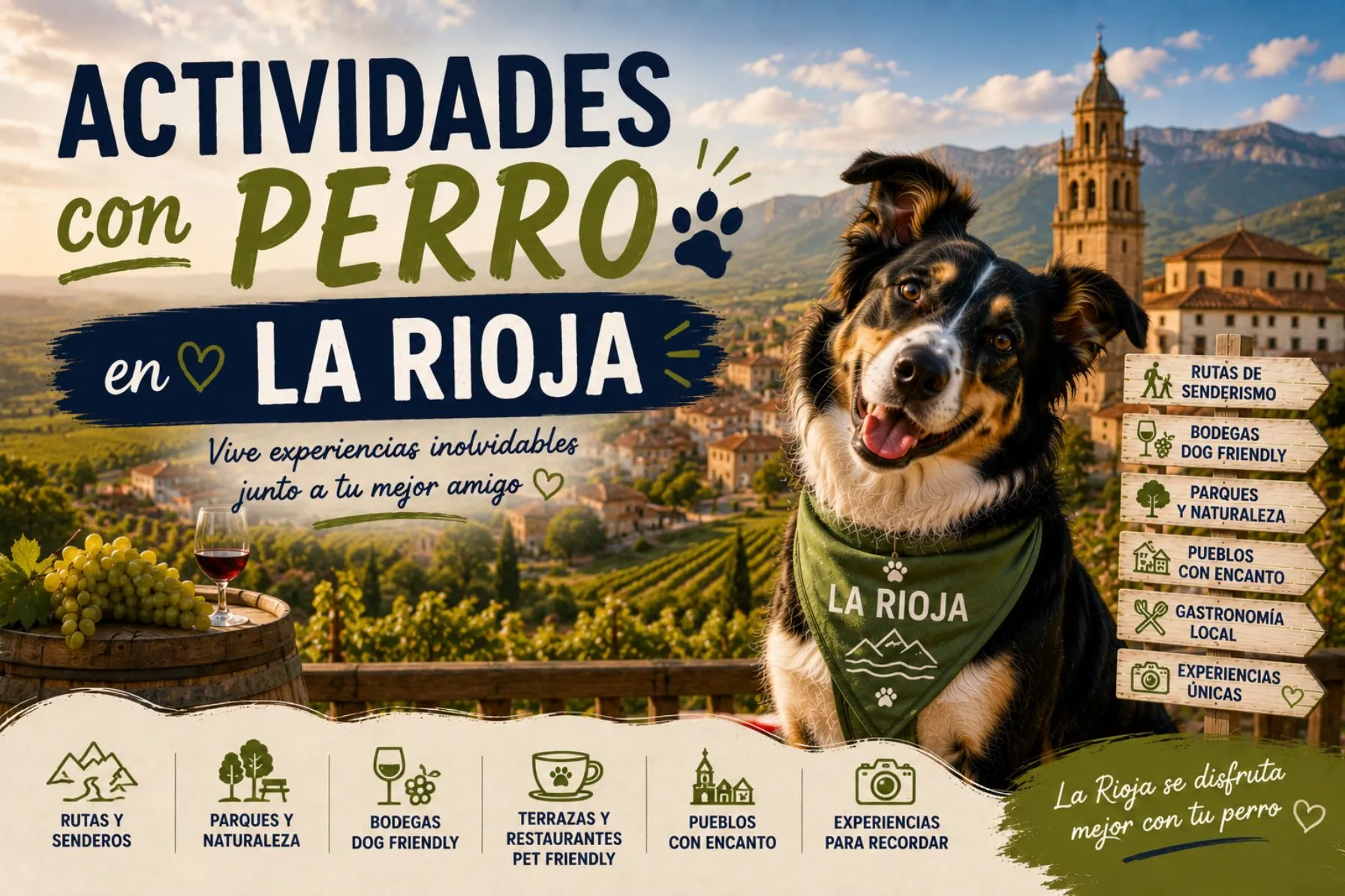 Imagen de Actividades con perro en La Rioja: Guía completa 2026