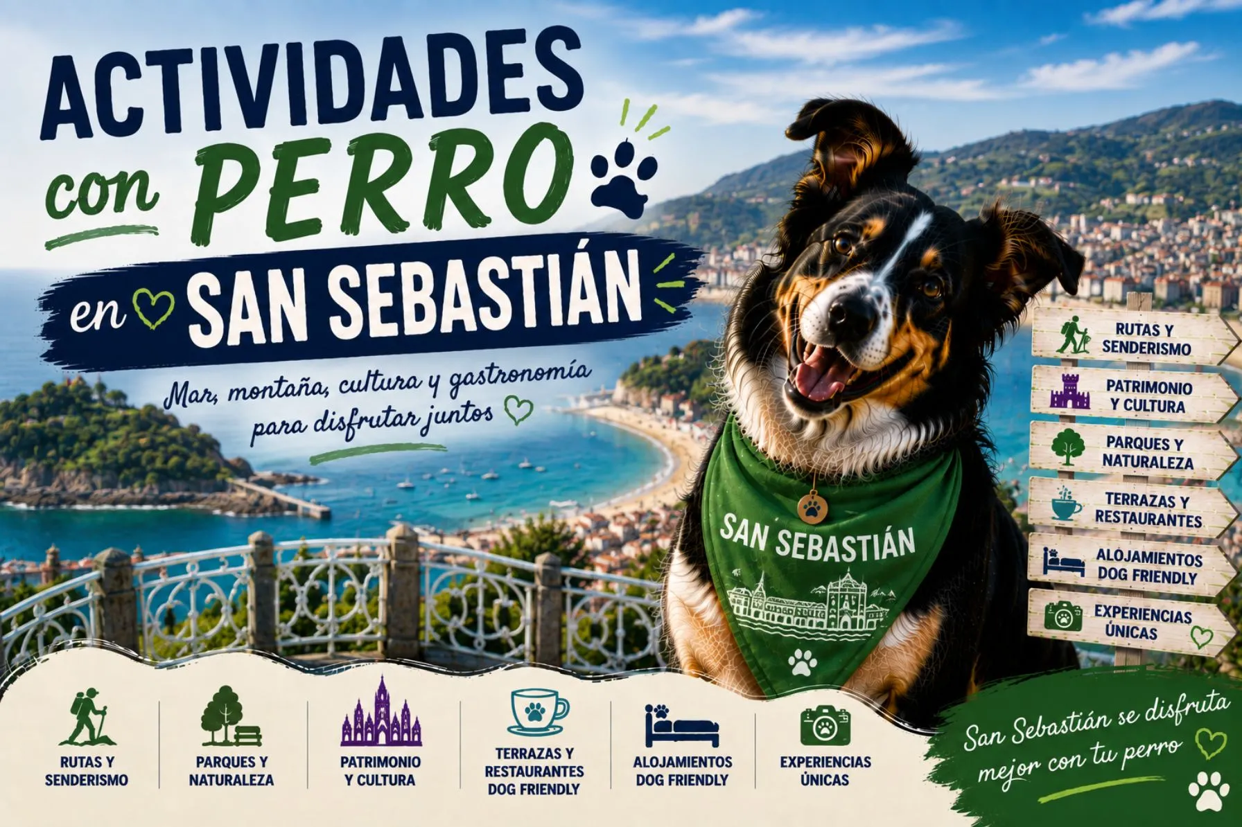 Imagen de Actividades con perro en San Sebastián: Guía completa 2026