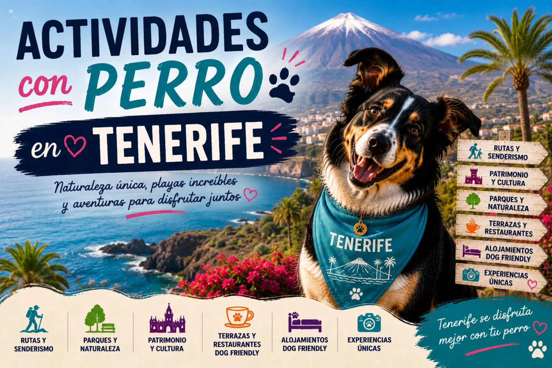 Imagen de Actividades con perro en Tenerife: Guía completa 2026