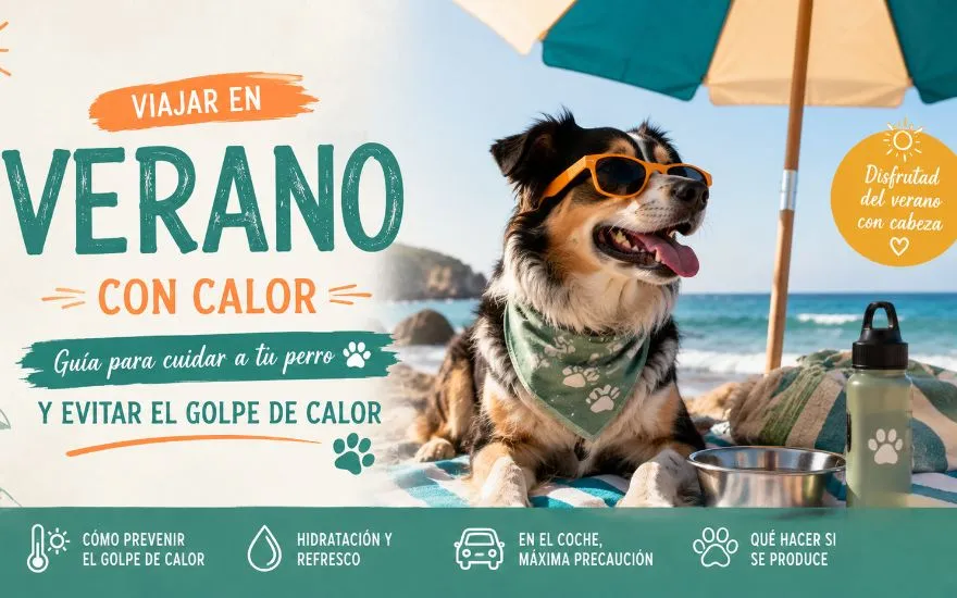 Imagen de Viajar con perro en verano: cómo prevenir el golpe de calor